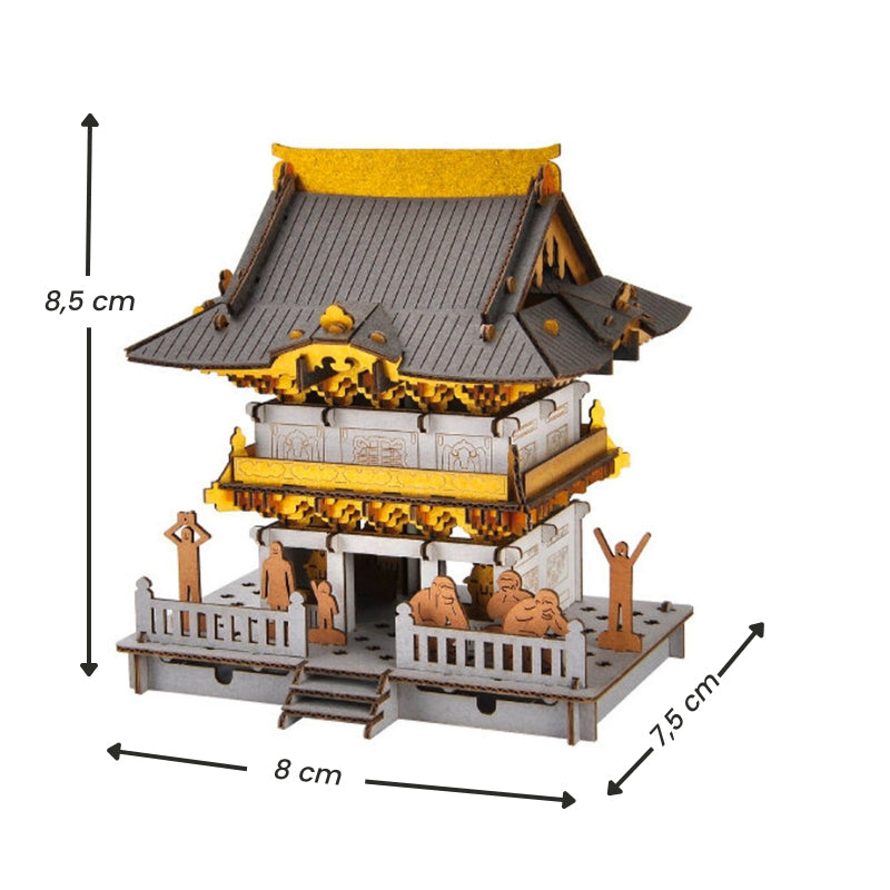 Japansk miniatyrmodell - Nikkō Tōshō-gū helgedom