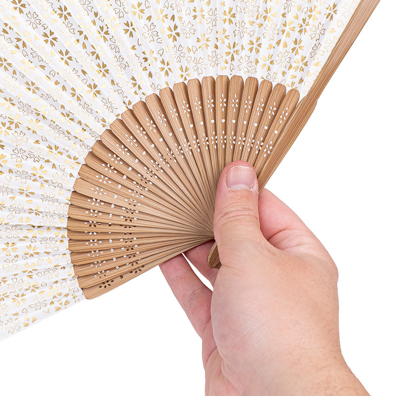 Japansk Mino Washi Solfjäder - Sakura