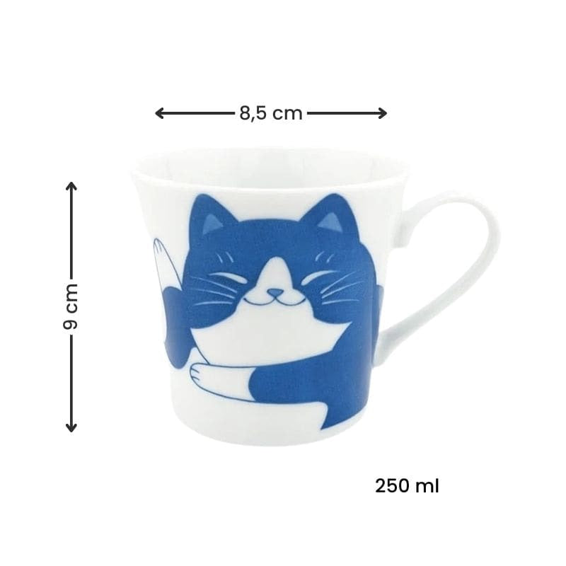 Japansk mugg Blå katt