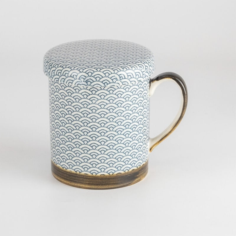 Japansk mugg Seigaiha design