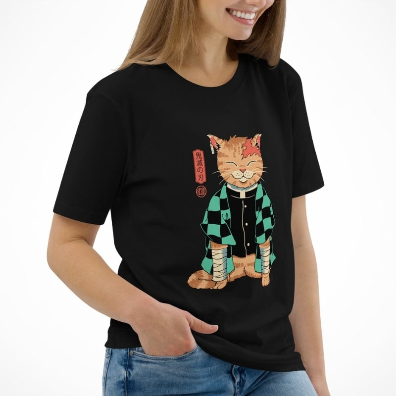 Japansk Neko Slayer T shirt