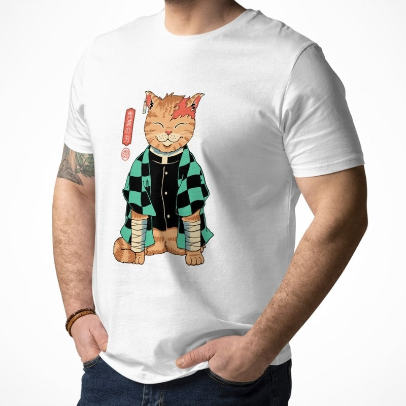 Japansk Neko Slayer T shirt