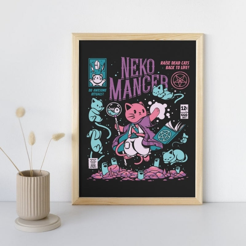 Japansk Nekomancer affisch A3