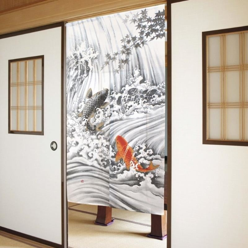 Japansk Noren Koi karp 85 x 150 cm