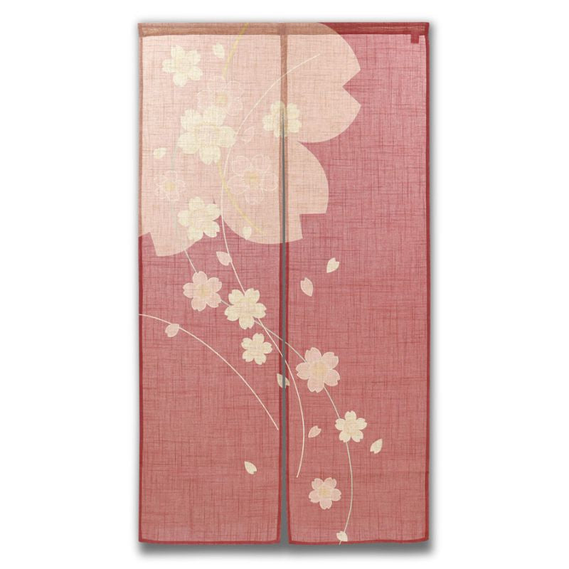 Japansk Noren Sakura blomma 85 x 150 cm
