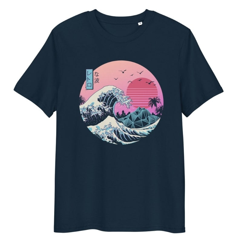 Japansk Retro Kanagawa T shirt S