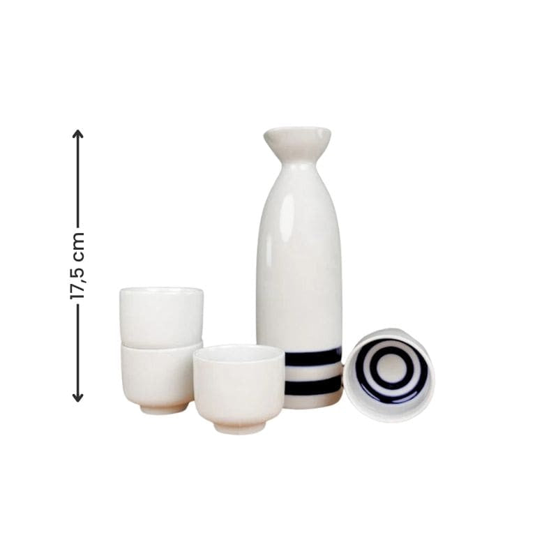 Japansk sake servering