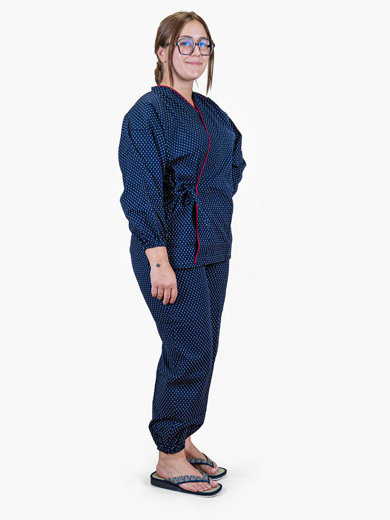 Japansk Samue-pyjamas Dam – Arare