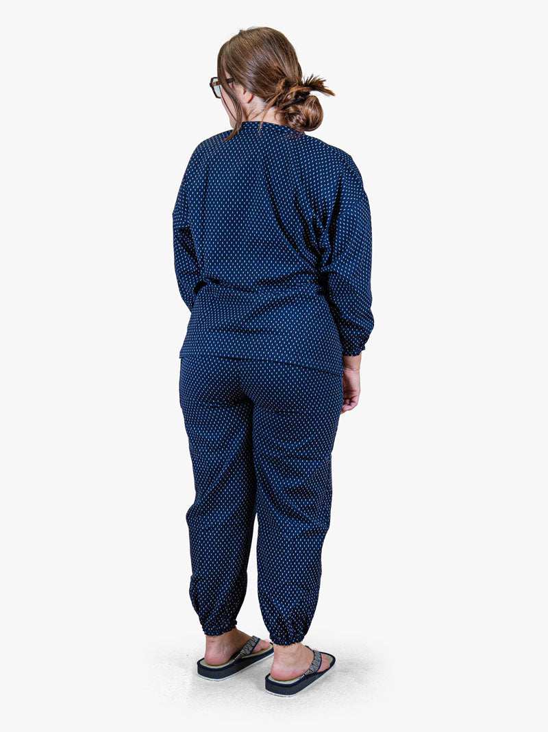 Japansk Samue-pyjamas Dam – Arare