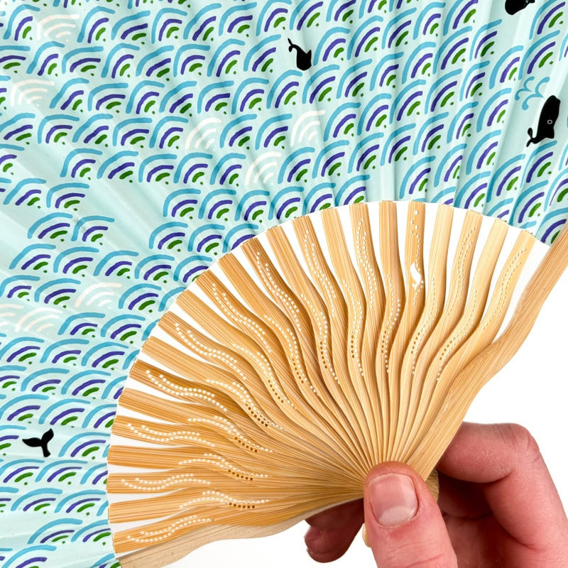 Japansk Seigaiha fan