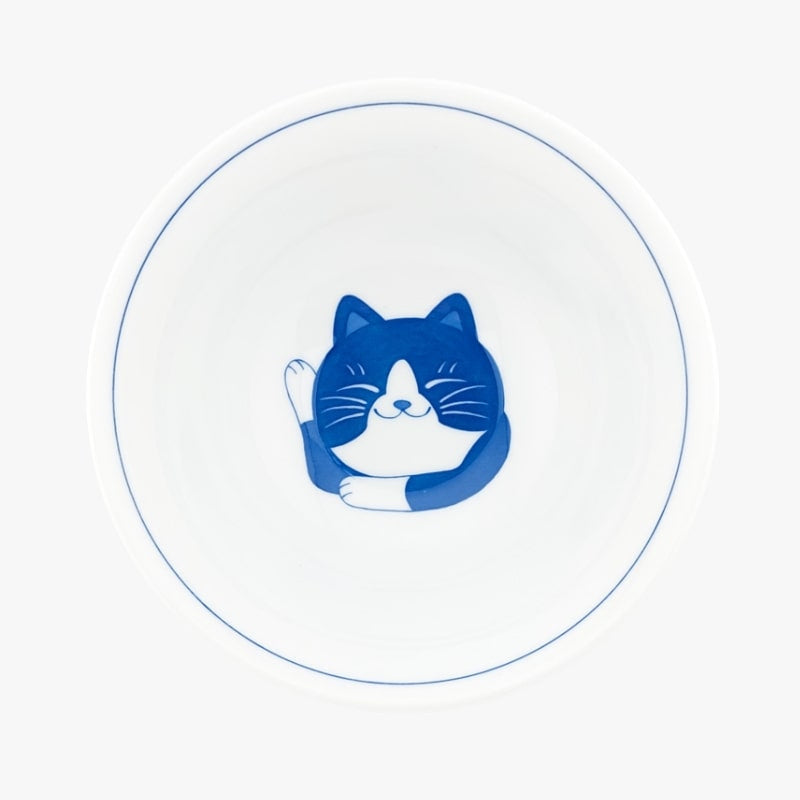 Japansk skål Blå katt