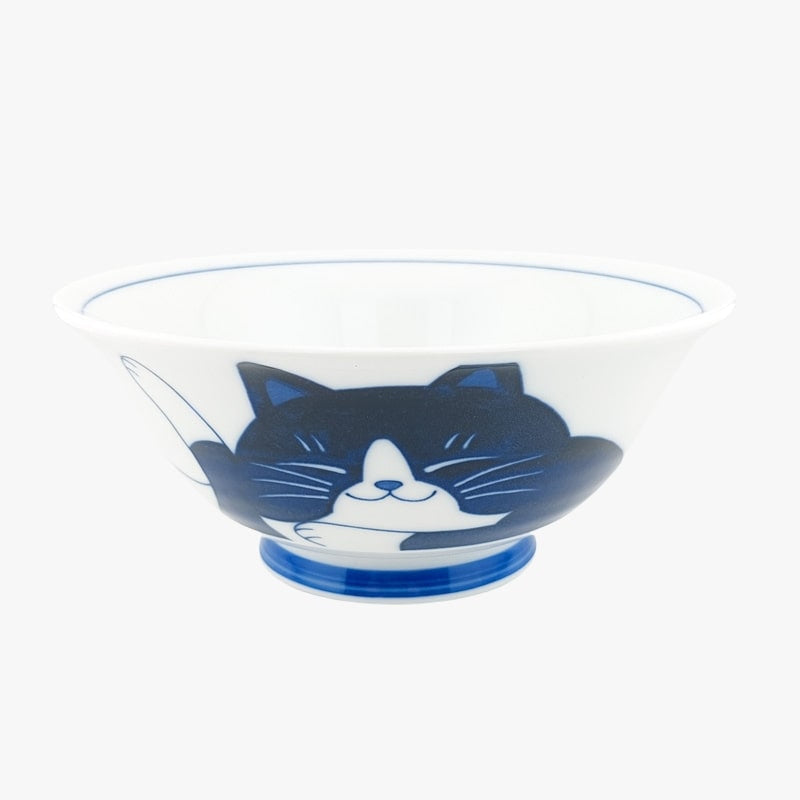 Japansk skål Blå katt