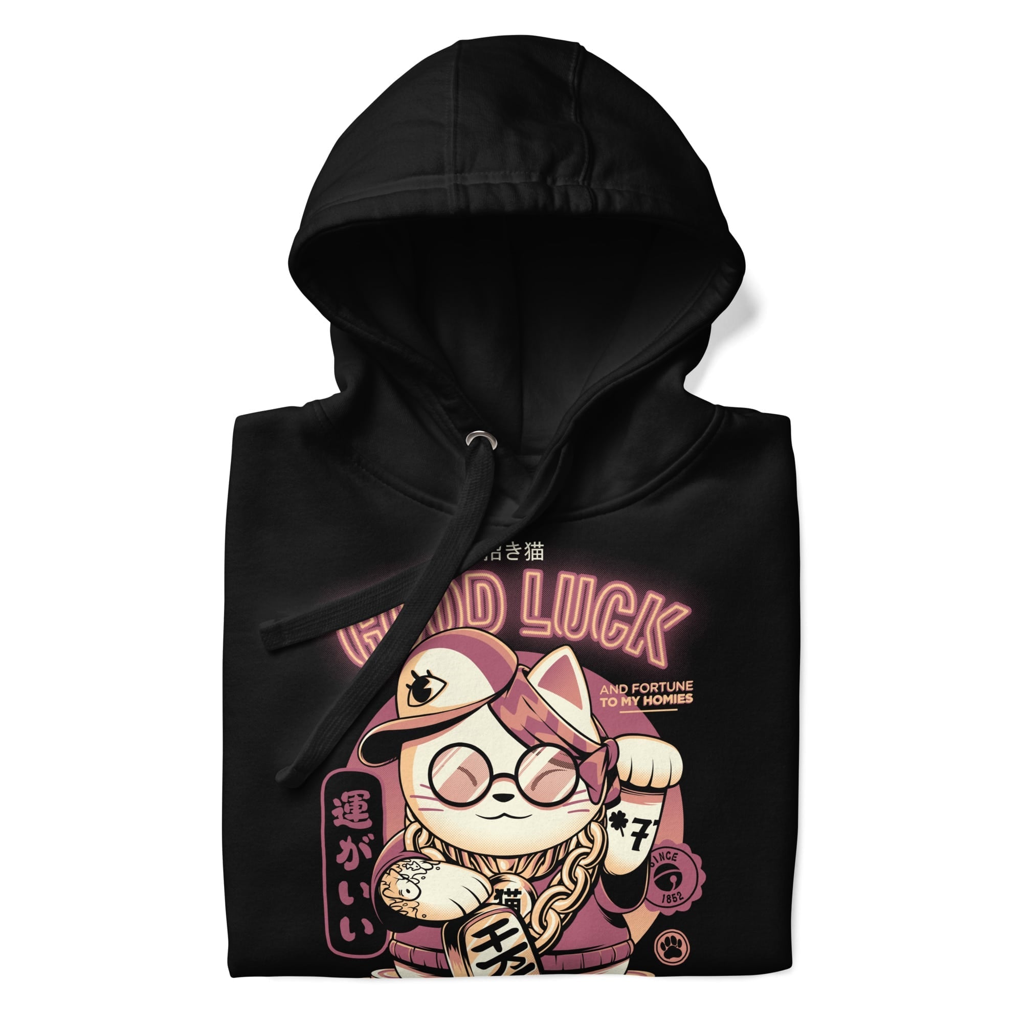 Japansk sweatshirt Maneki Neko