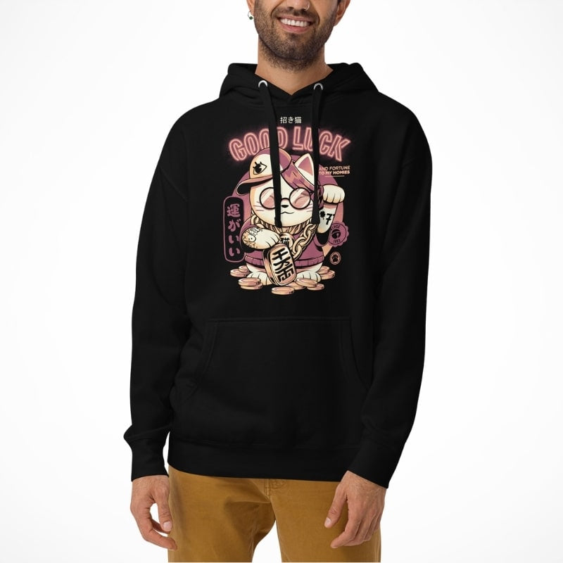 Japansk sweatshirt Maneki Neko