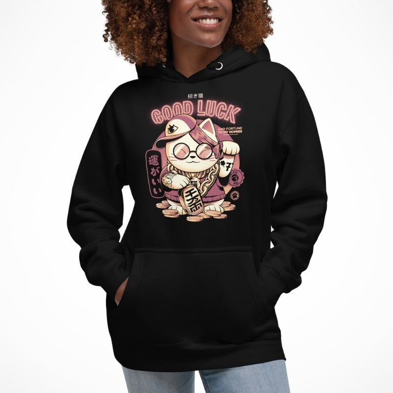 Japansk sweatshirt Maneki Neko