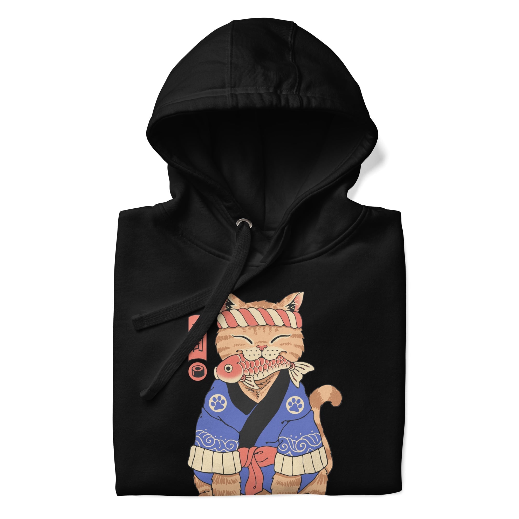 Japansk sweatshirt Neko Sushi Master