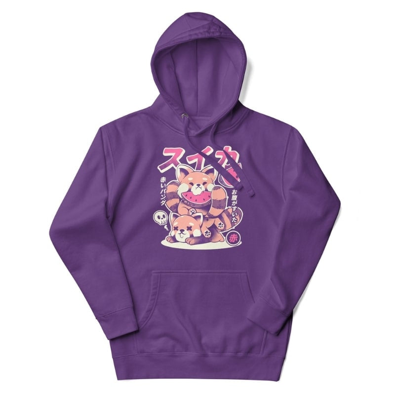 Japansk sweatshirt Röd Panda S
