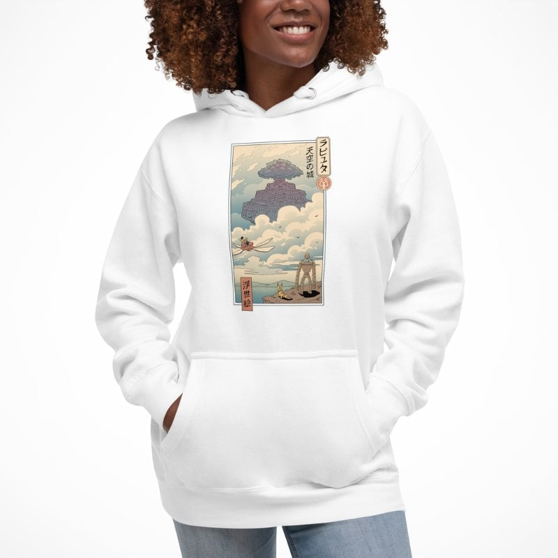 Japansk sweatshirt Ukiyo e Laputa