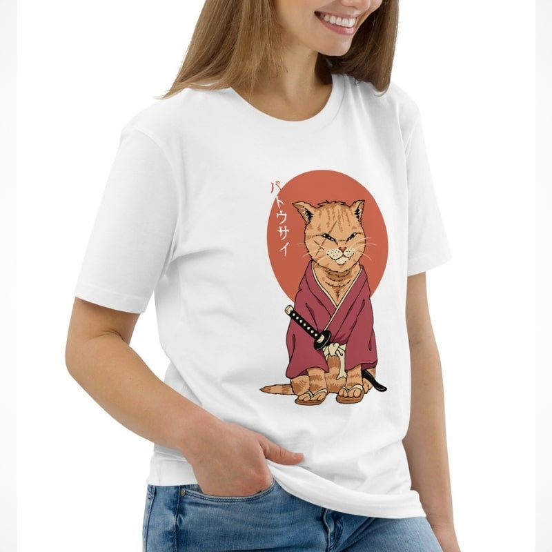Japansk T shirt Neko Battôsaï