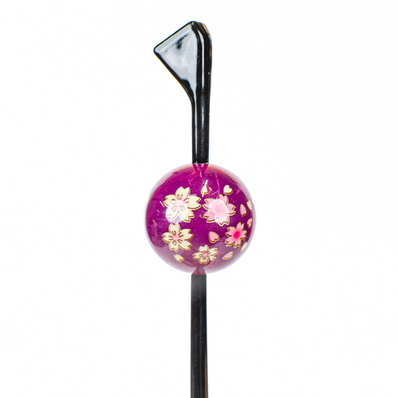 Japansk Tama Kanzashi Ukidama lila