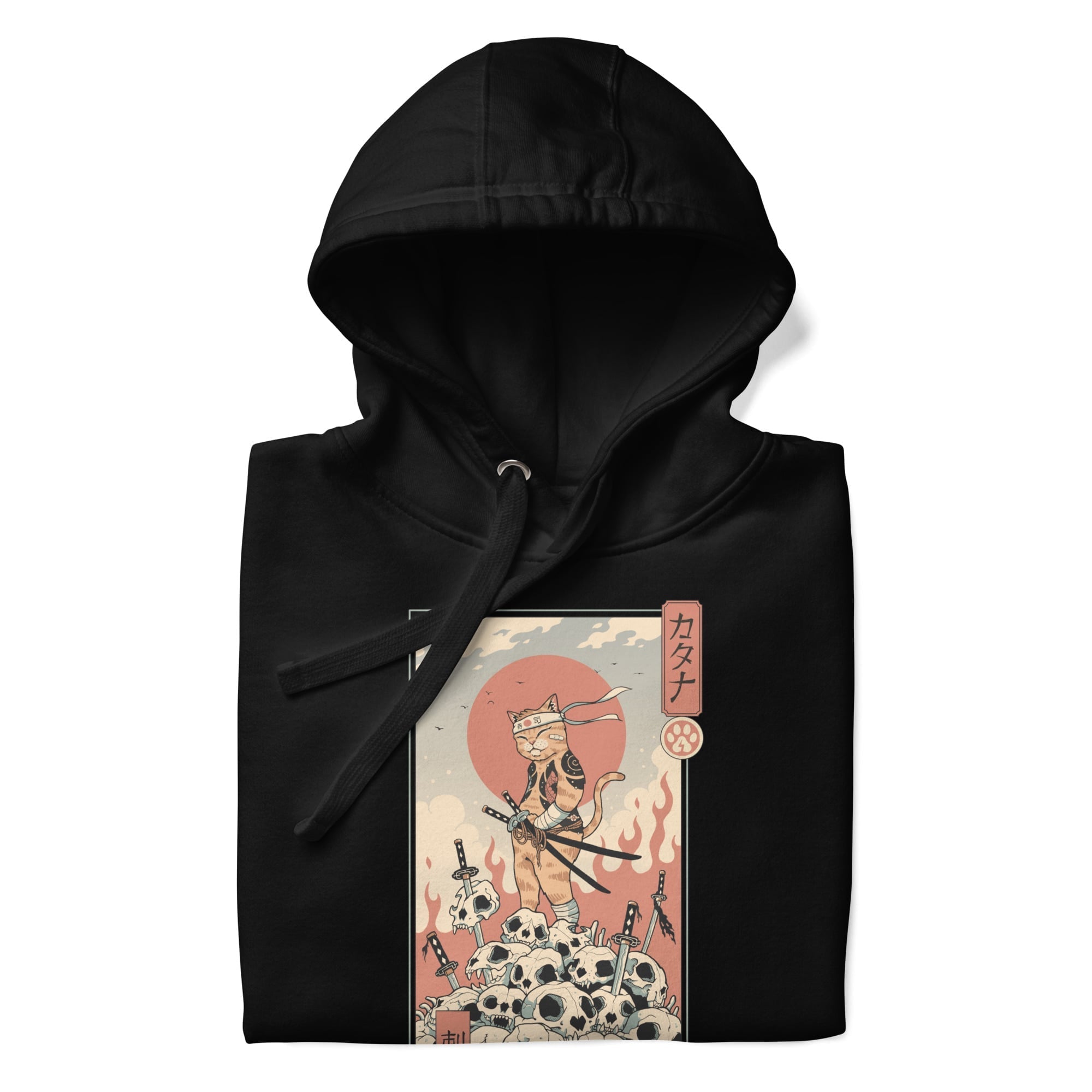Japansk tröja Ukiyo e Neko Assassin