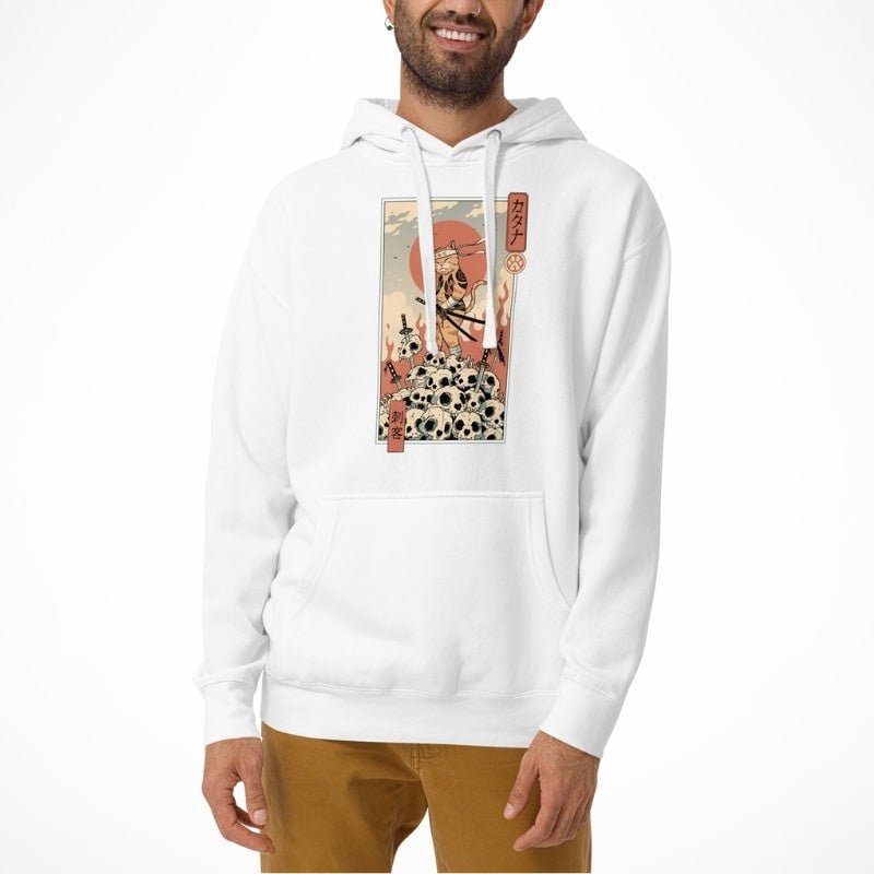 Japansk tröja Ukiyo e Neko Assassin