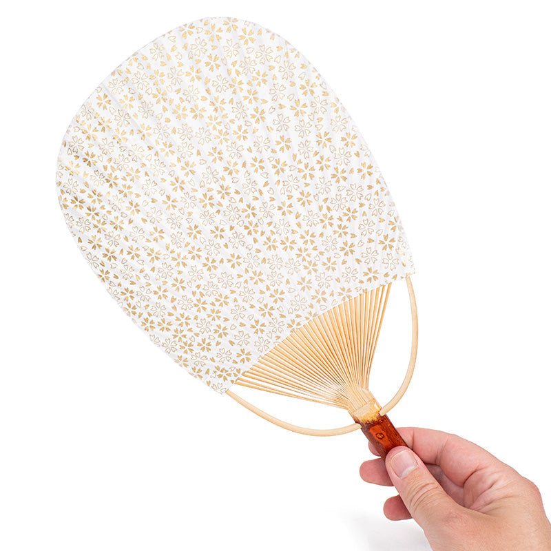 Japansk Uchiwa Solfjäder - Washi Sakura