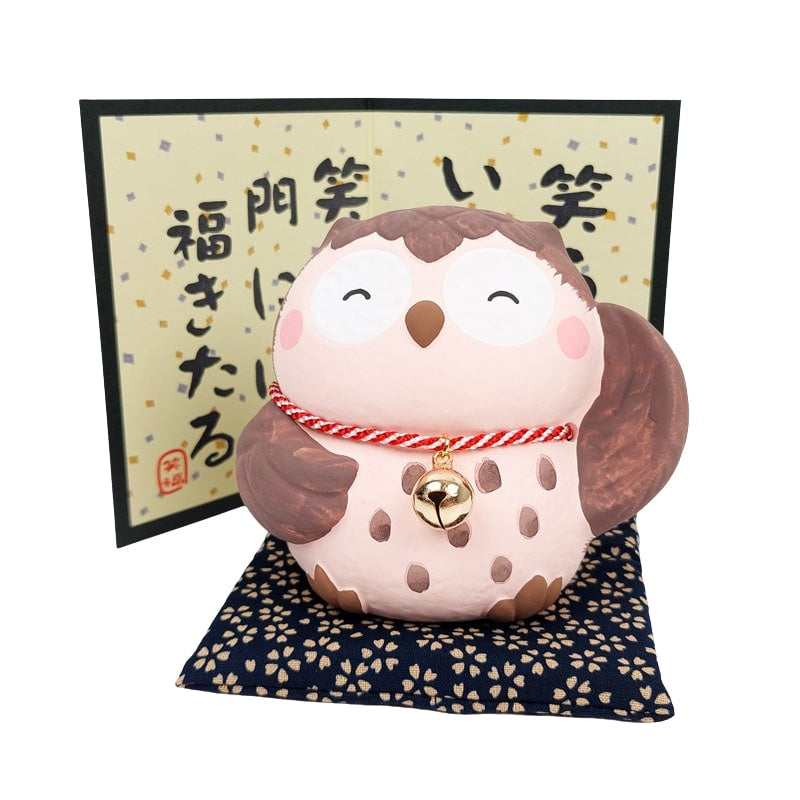 Japansk Uggla med gott humör Figur