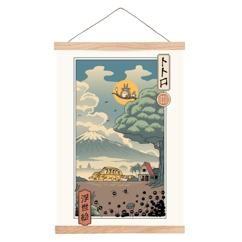 Japansk Ukiyo-e-affisch - Skogens väktare A3