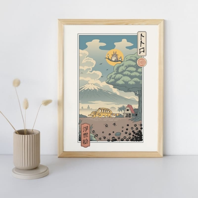 Japansk Ukiyo-e-affisch - Skogens väktare A3