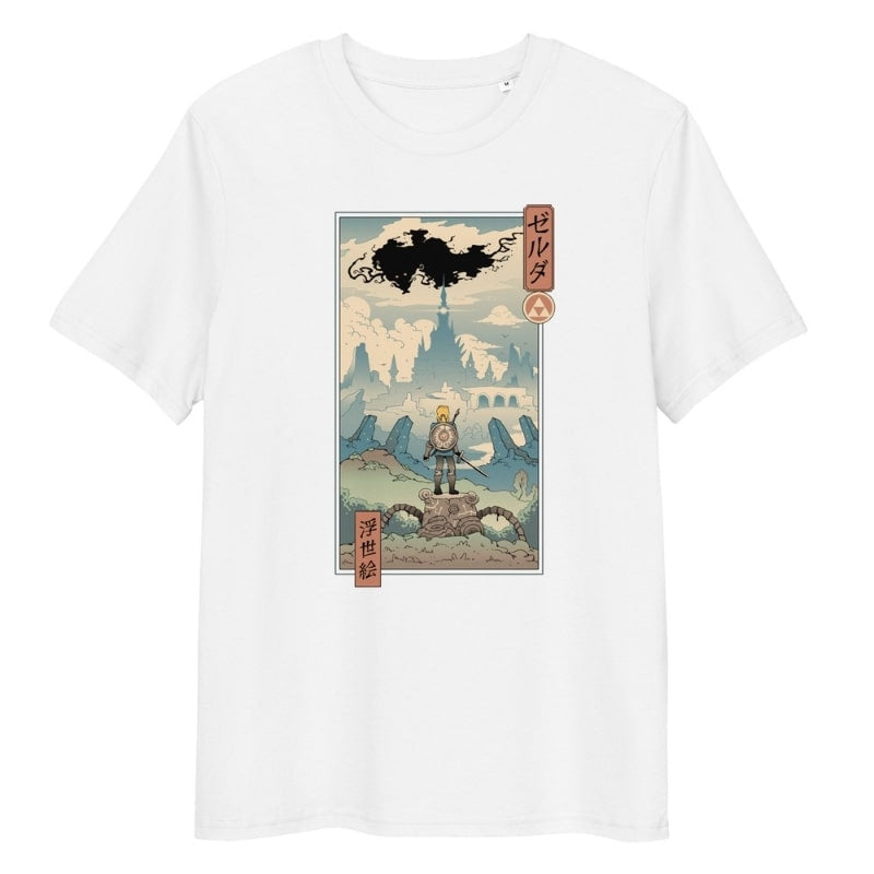 Japansk Ukiyo e Legend T shirt S / Blanc