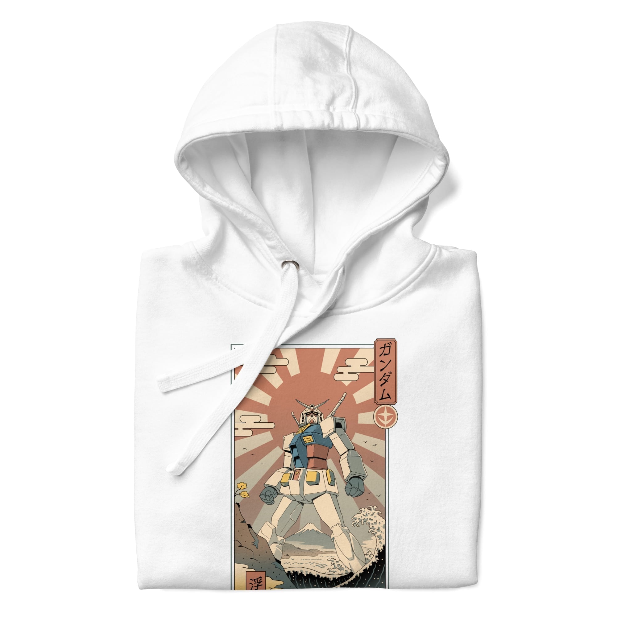 Japansk Ukiyo e Mecha & Fuji Sweatshirt