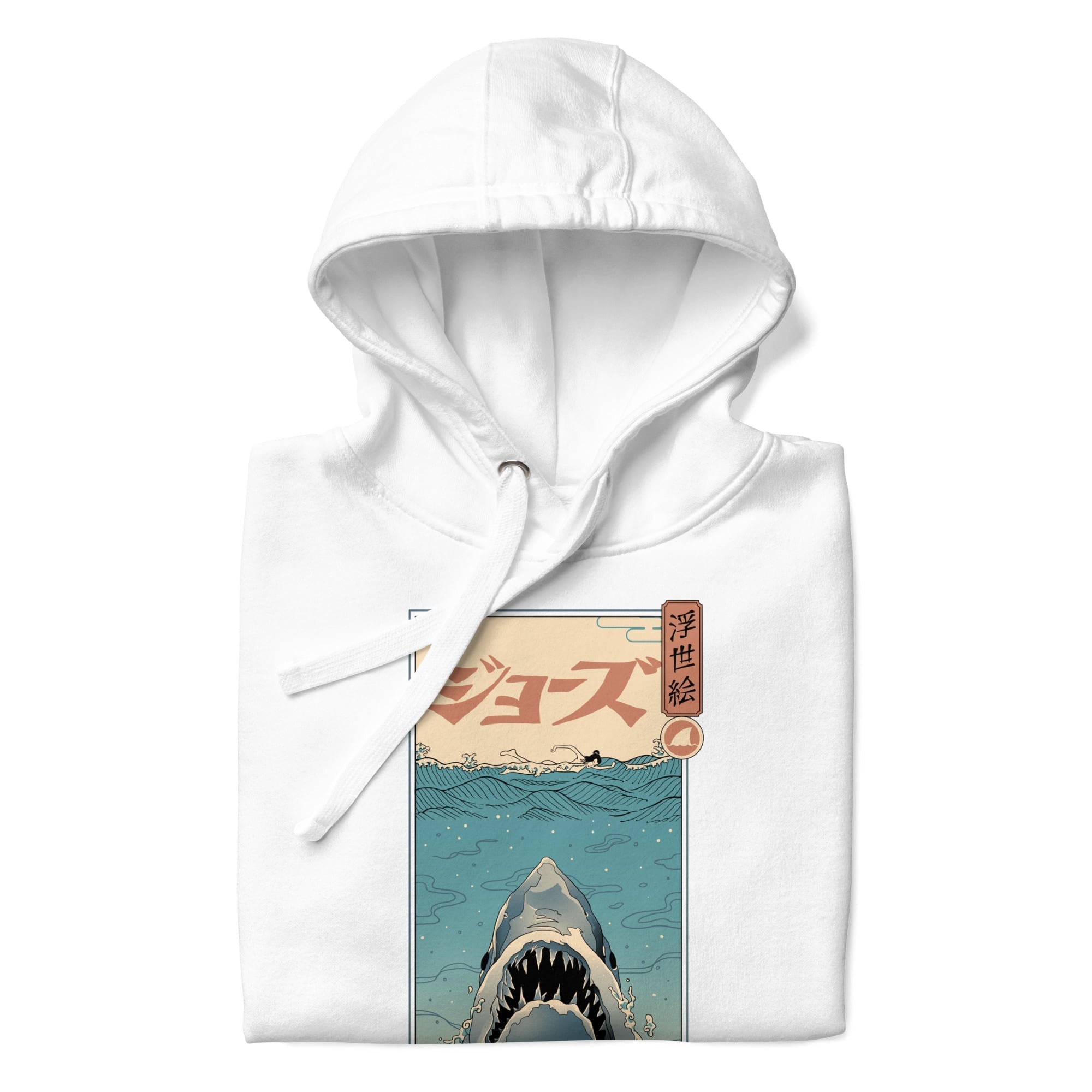 Japansk Ukiyo e Shark Attack Sweatshirt