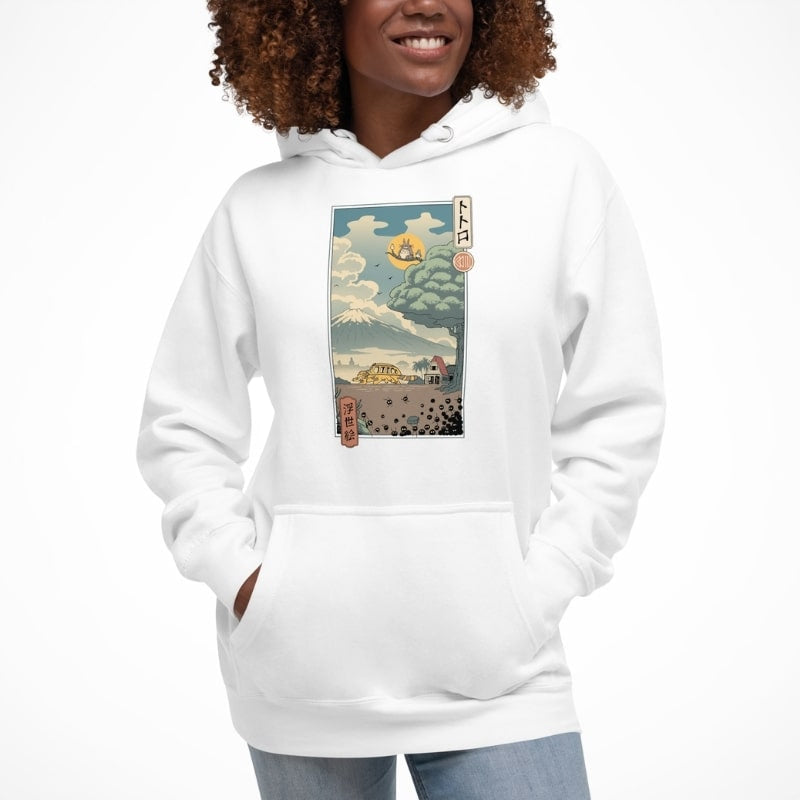 Japansk Ukiyo e Skogsvaktare Sweatshirt