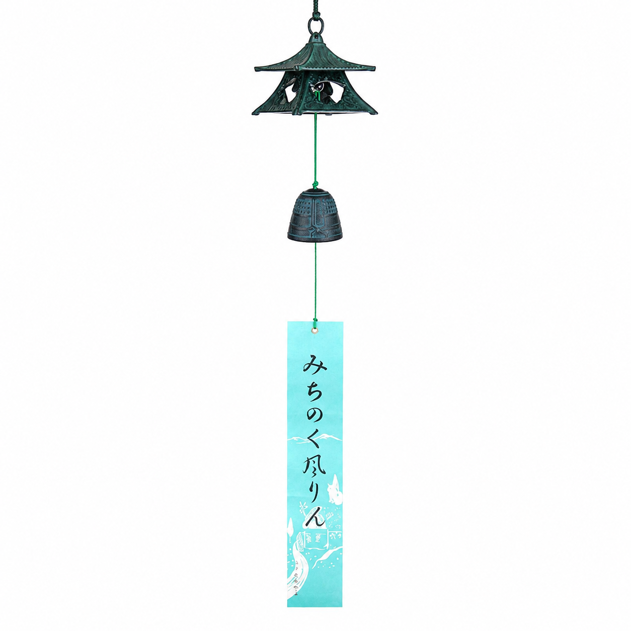 Japansk Vindklocka Fūrin – Nanbu Gjutjärn & Tempelpaviljong