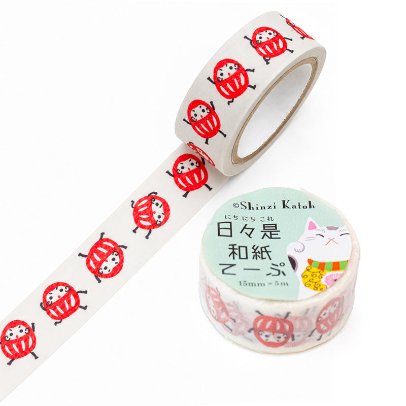 Japansk Washi-Tejp - Daruma