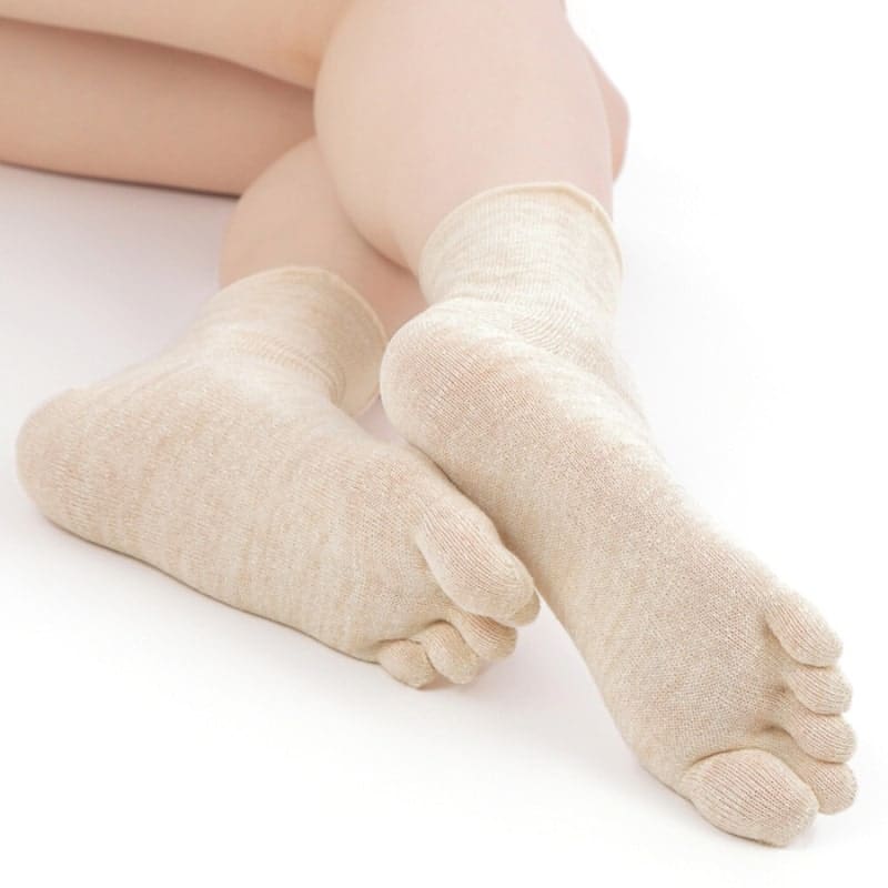 Japanska 5 fingers strumpor av naturfiber