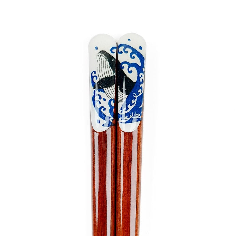 Japanska ätpinnar med val