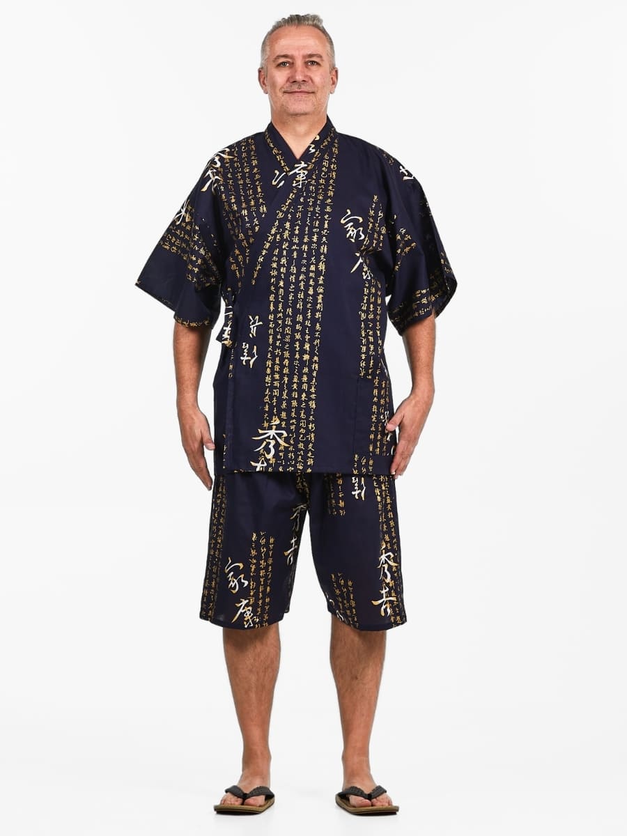 Japanska Jinbei - Man Kanji