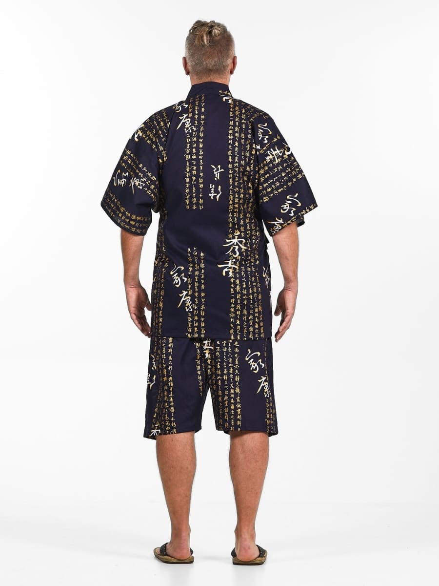 Japanska Jinbei - Man Kanji
