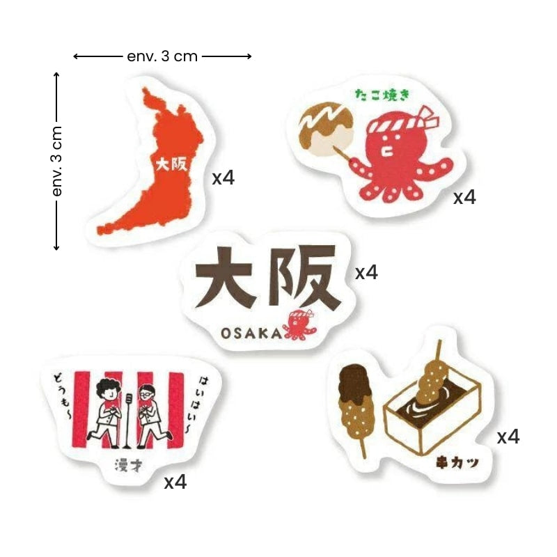Japanska klistermärken Osaka
