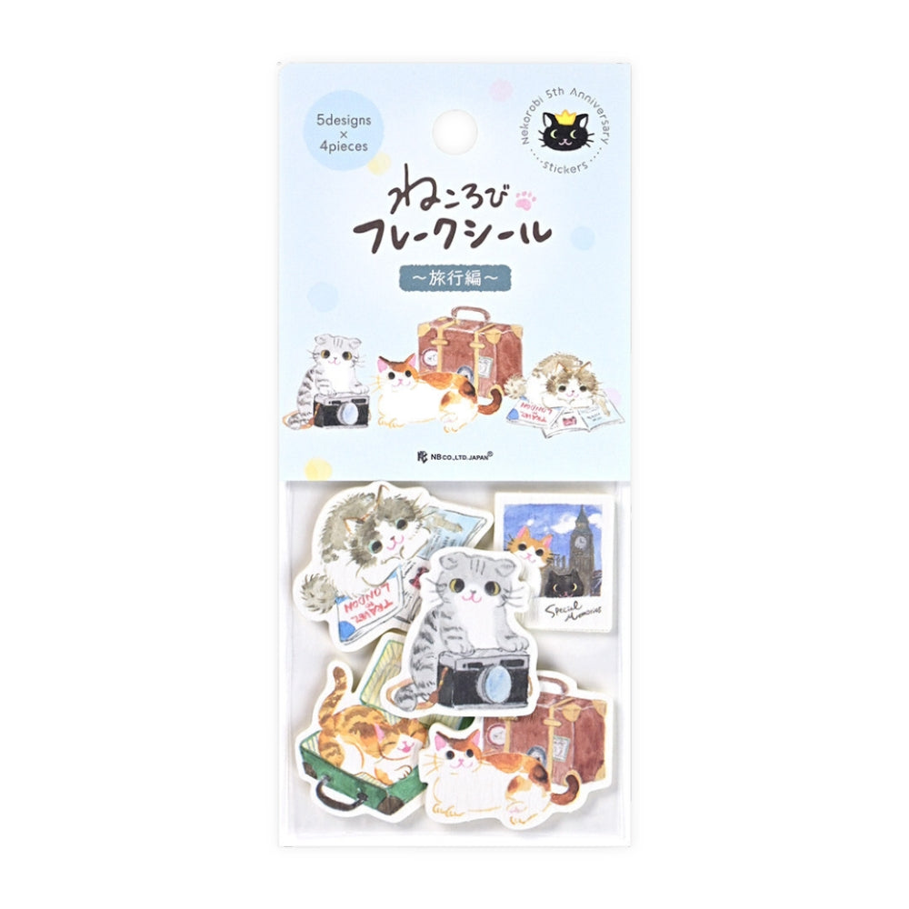 Japanska Klistermärken - Resande Katter