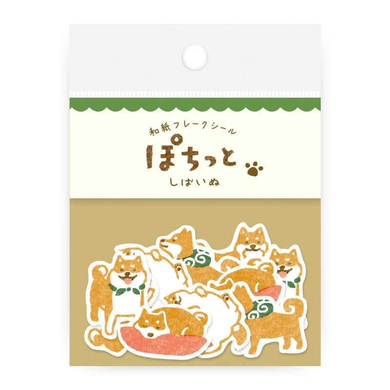 Japanska klistermärken Shiba hund