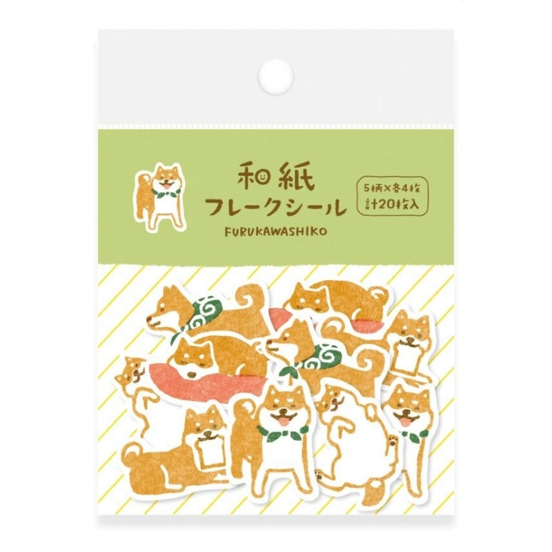 Japanska klistermärken Shiba hund