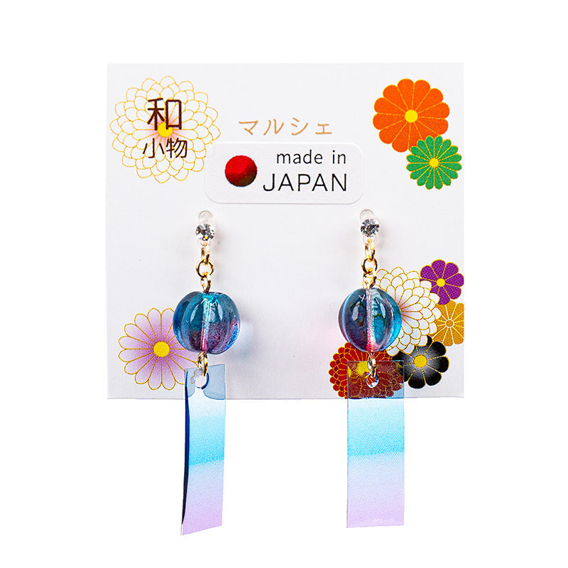 Japanska Örhängen - Blått Vindspel