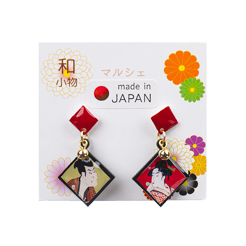 Japanska Örhängen - Ukiyo-e Par