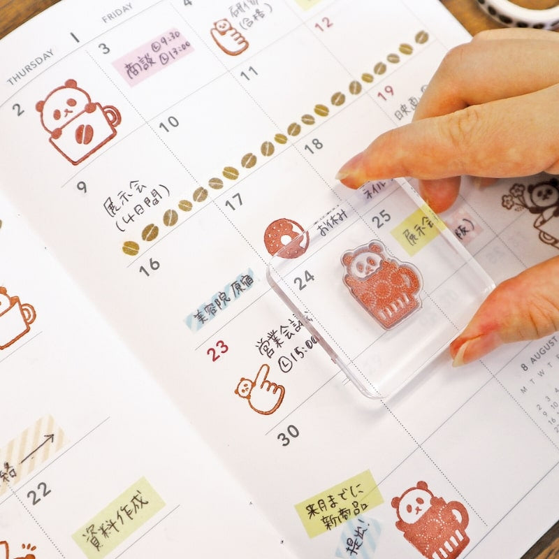 Japanska Panda Transparenta frimärken