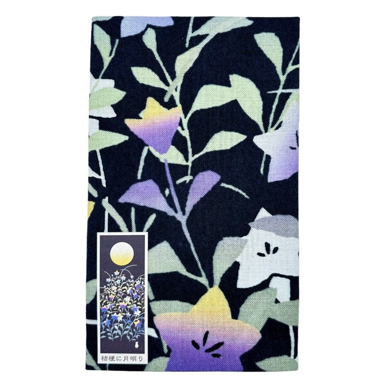 Japanska Tenugui Kikyo blommor