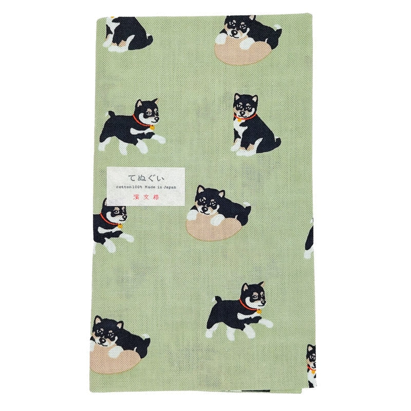 Japanska Tenugui Kuro Shiba