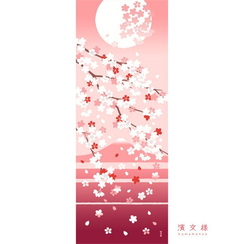 Japanska Tenugui rosa körsbär